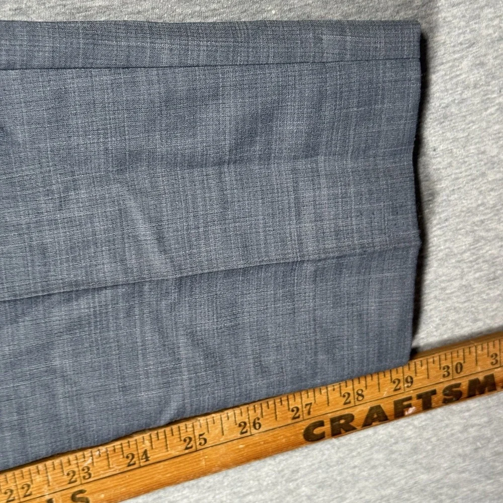 State & Liberty Athletic Fit Stretch Pants Mens C 38x29 Heathered Navy Pleated